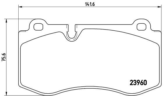 Zestaw klocków hamulcowych, hamulce tarczowe BREMBO P 50 074