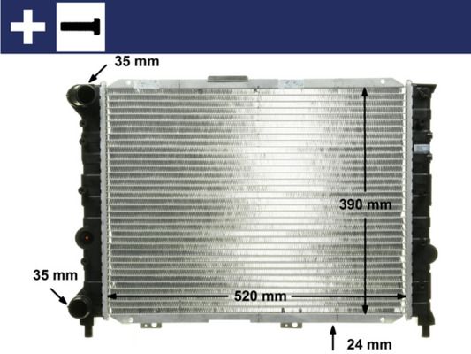 Chłodnica, układ chłodzenia silnika MAHLE CR519000S