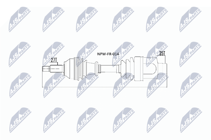 Wał napędowy NTY NPW-FR-014