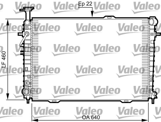 Chłodnica, układ chłodzenia silnika VALEO 735542