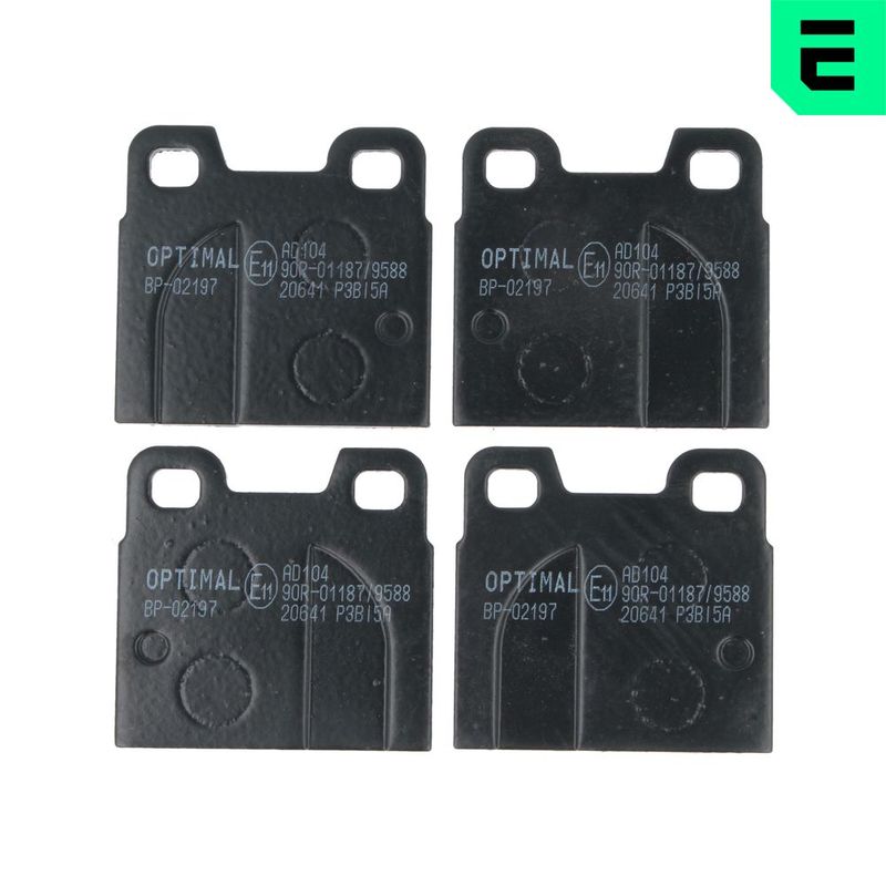 Zestaw klocków hamulcowych, hamulce tarczowe Optimal BP-02197