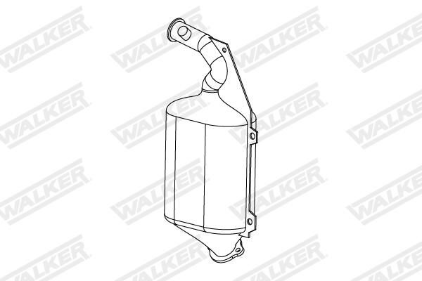 Filtr sadzy / filtr cząstek stałych, układ wydechowy WALKER 73289
