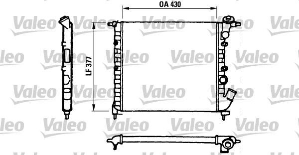 Chłodnica, układ chłodzenia silnika VALEO 730055