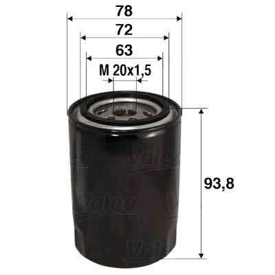 Filtr oleju VALEO 586080