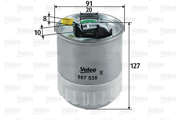 Filtr paliwa VALEO 587535