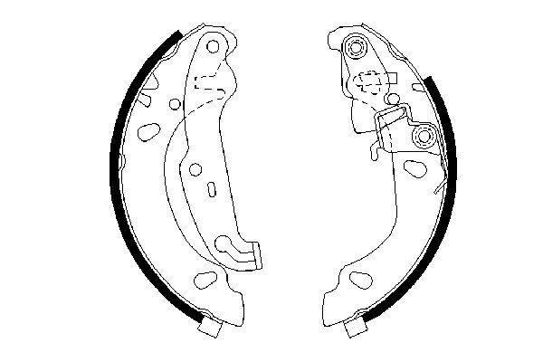 Zestaw szczęk hamulcowych BOSCH 0 986 487 624