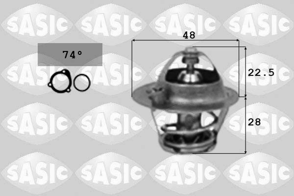 Termostat, płyn chłodzący SASIC 3306024