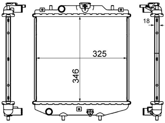 Chłodnica, układ chłodzenia silnika MAHLE CR744000S