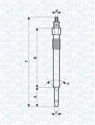 Świeca żarowa MAGNETI MARELLI 062900020304