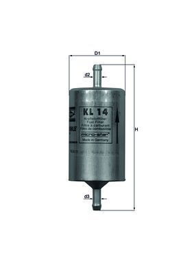 Filtr paliwa MAHLE KL14