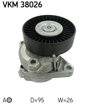 Rolka napinacza, pasek klinowy wielorowkowy SKF VKM 38026