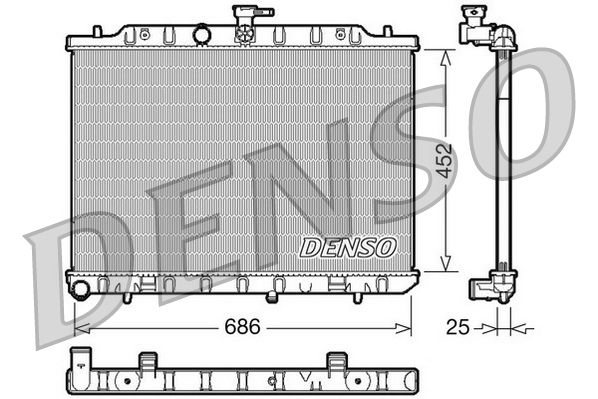 Chłodnica, układ chłodzenia silnika DENSO DRM46007
