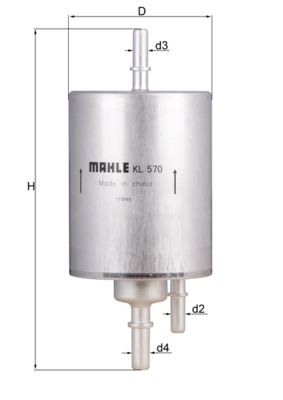 Filtr paliwa KNECHT KL 570