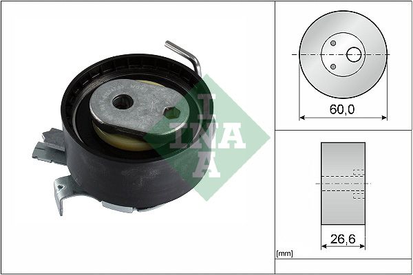 Rolka napinacza, pasek rozrządu INA 531096110