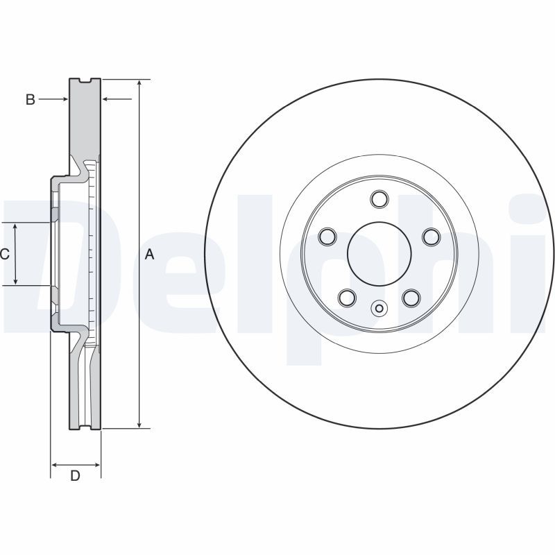 Tarcza hamulcowa DELPHI BG9231C