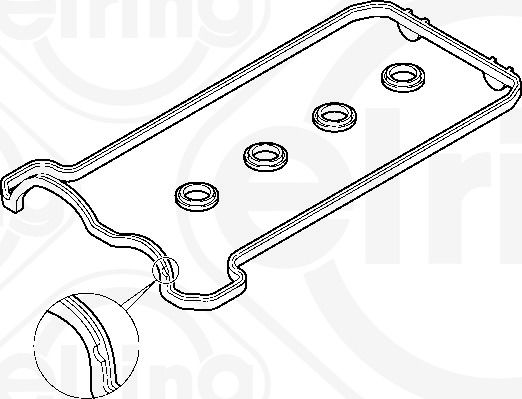 Zestaw uszczelek, pokrywa głowicy cylindra ELRING 475.860