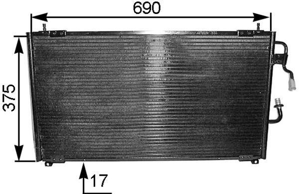 Skraplacz, klimatyzacja MAHLE AC175000S