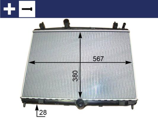 Chłodnica, układ chłodzenia silnika MAHLE cr 2113 000s