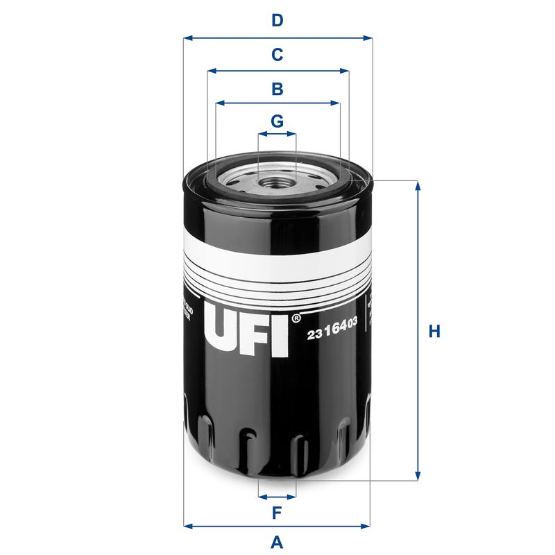 Filtr oleju UFI 23.164.03