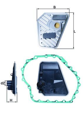 Filtr hydrauliczny, automatyczna skrzynia biegów MAHLE HX168D