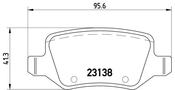 Zestaw klocków hamulcowych, hamulce tarczowe BREMBO P 50 090