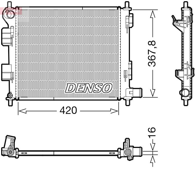 Chłodnica, układ chłodzenia silnika DENSO DRM41022