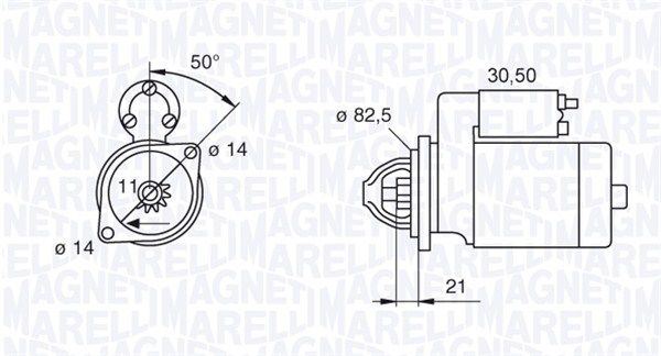 Rozrusznik MAGNETI MARELLI 063207138010