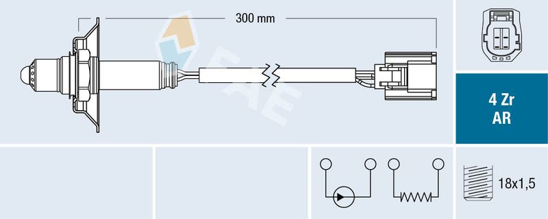 Sonda lambda FAE 75624