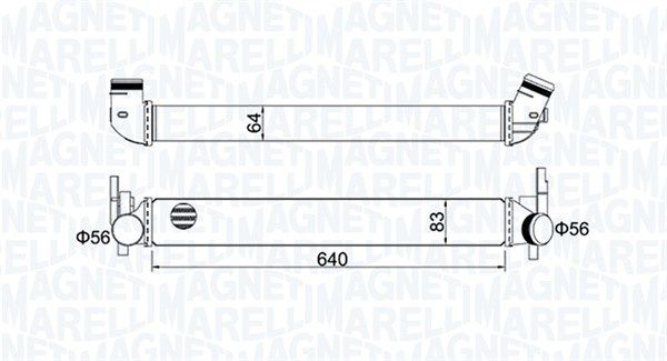 Chłodnica powietrza doładowującego MAGNETI MARELLI 351319204410