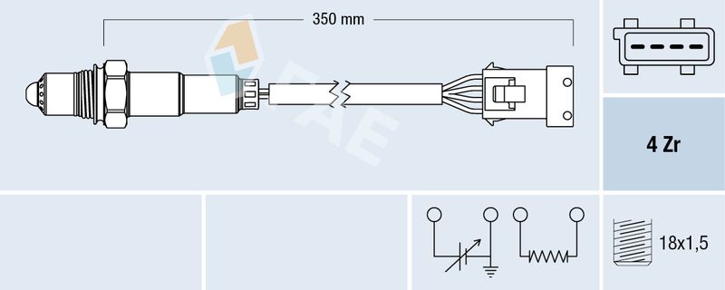 Sonda lambda FAE 77630