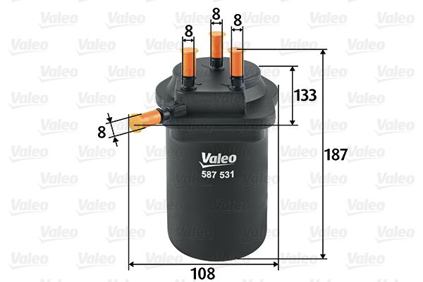 Filtr paliwa VALEO 587531