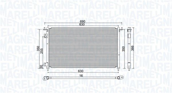 Skraplacz, klimatyzacja MAGNETI MARELLI 350203970000