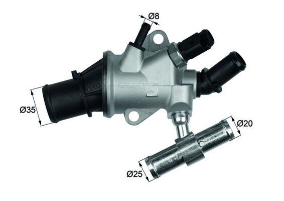 Termostat, płyn chłodzący MAHLE TI15788