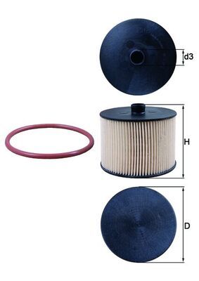 Filtr paliwa MAHLE KX201D