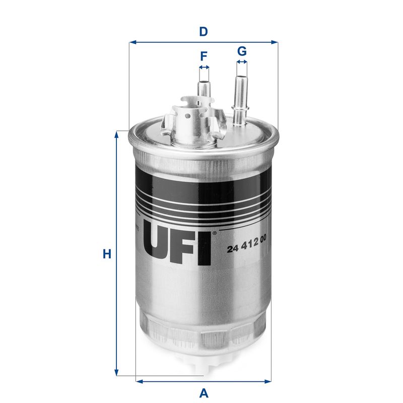 Filtr paliwa UFI 24.412.00