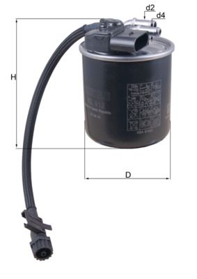 Filtr paliwa MAHLE KL912