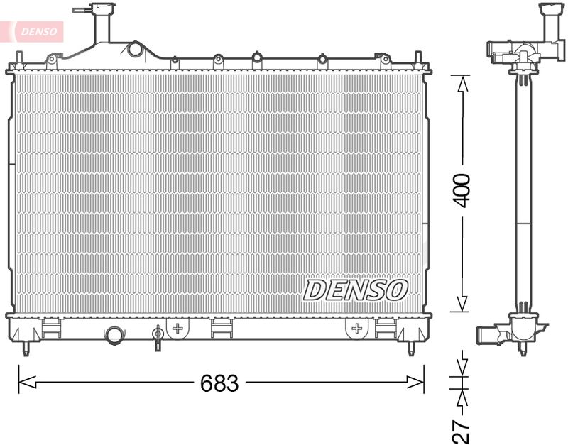 Chłodnica, układ chłodzenia silnika DENSO DRM45038