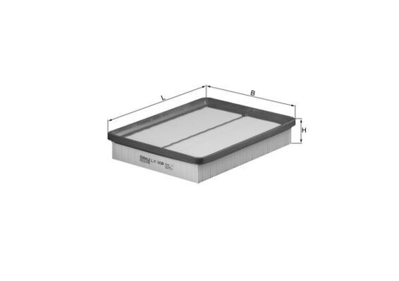 Filtr powietrza KNECHT LX 1039