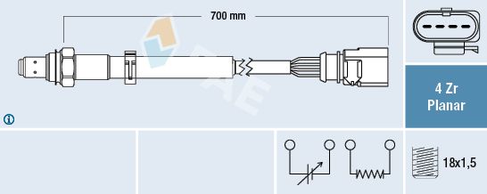 Sonda lambda FAE 77633
