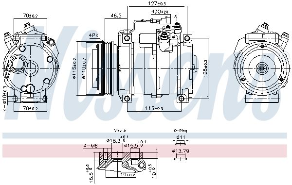 Sprężarka, klimatyzacja NISSENS 891005