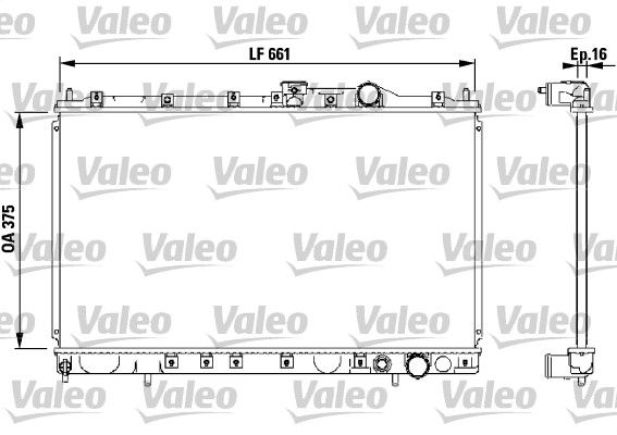 Chłodnica, układ chłodzenia silnika VALEO 732539