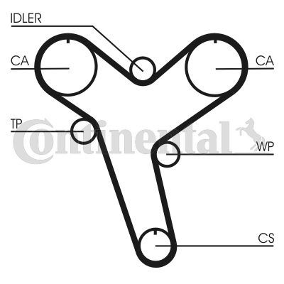 Pasek rozrządu CONTINENTAL CTAM ct894