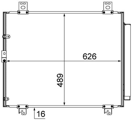 Skraplacz, klimatyzacja MAHLE ac 866 000s