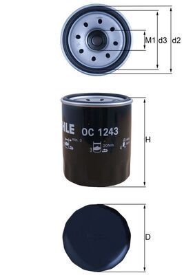 Filtr oleju KNECHT OC 1243