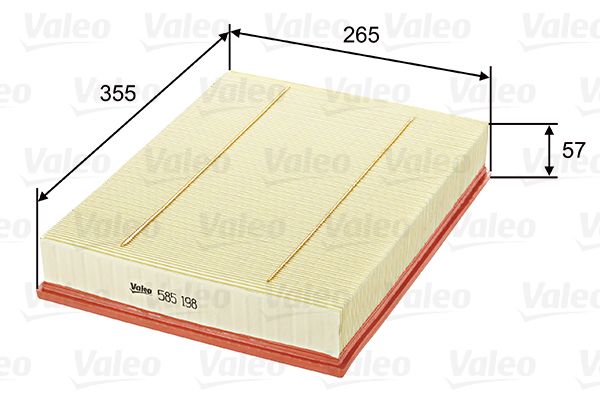 Filtr powietrza VALEO 585198