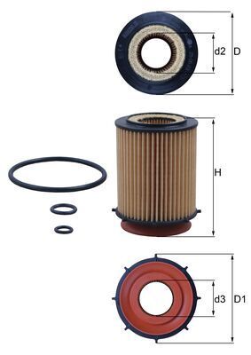 Filtr oleju KNECHT OX 982D