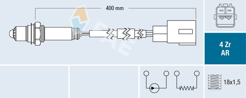 Sonda lambda FAE 75617