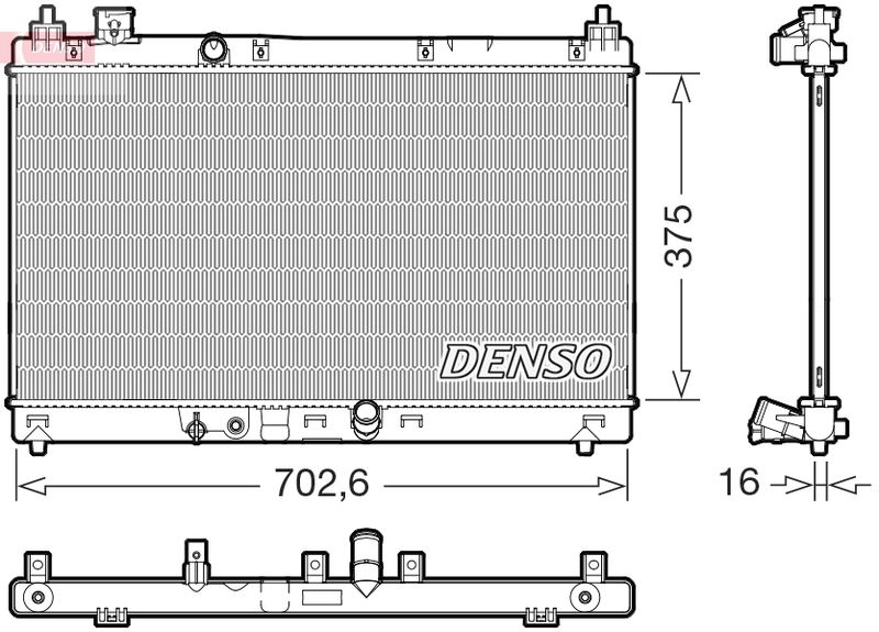Chłodnica, układ chłodzenia silnika DENSO DRM40057