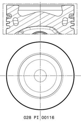 Tłok MAHLE 028PI00116002