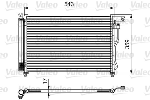 Skraplacz, klimatyzacja VALEO 814115